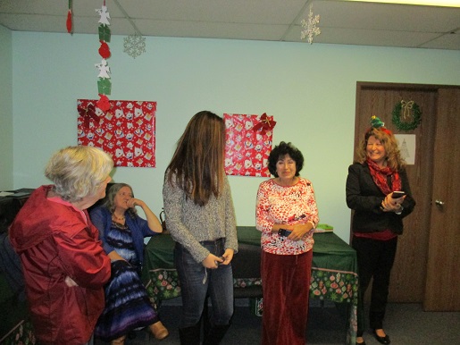 Robin and board members at the BSS Christmas party